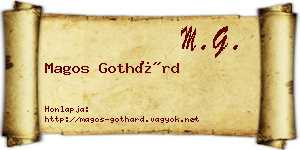 Magos Gothárd névjegykártya